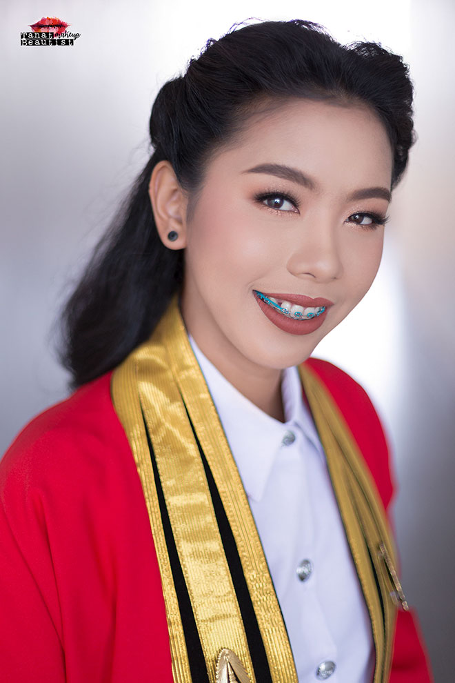 แต่งหน้ารับปริญญา พระจอมเกล้า ลาดกระบัง พระนครเหนือ ธนบุรี TanatBeautist 61-023a