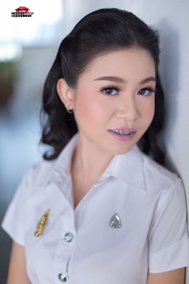 แต่งหน้ารับปริญญา พระจอมเกล้า ลาดกระบัง พระนครเหนือ ธนบุรี TanatBeautist 61-110