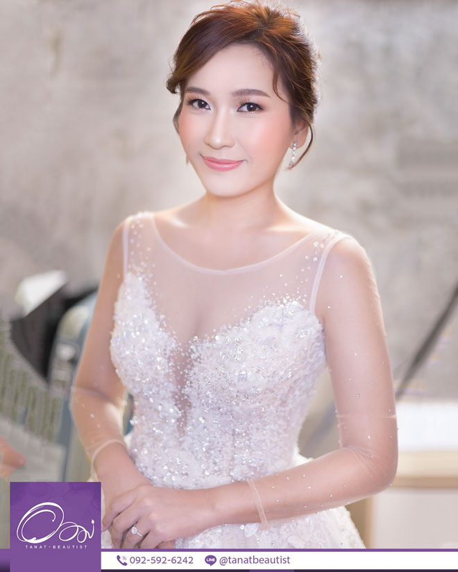 แต่งหน้าเจ้าสาว งานเช้าเที่ยงบ่ายเย็น กรุงเทพ TanatBeautist 62-044-เจLINE-620908