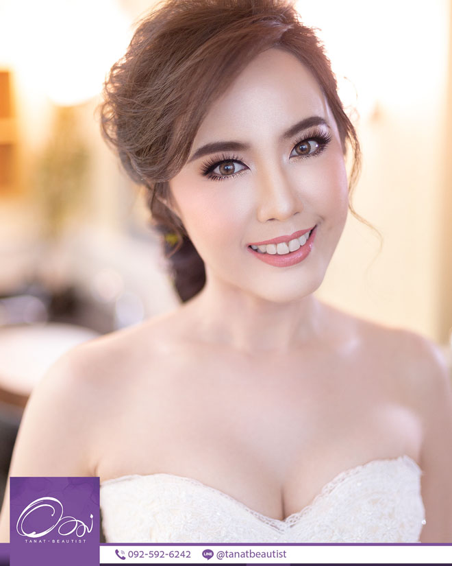 แต่งหน้าเจ้าสาว งานเช้าเที่ยงบ่ายเย็น กรุงเทพ TanatBeautist 62-049-กุ้งชัยMiracle621005